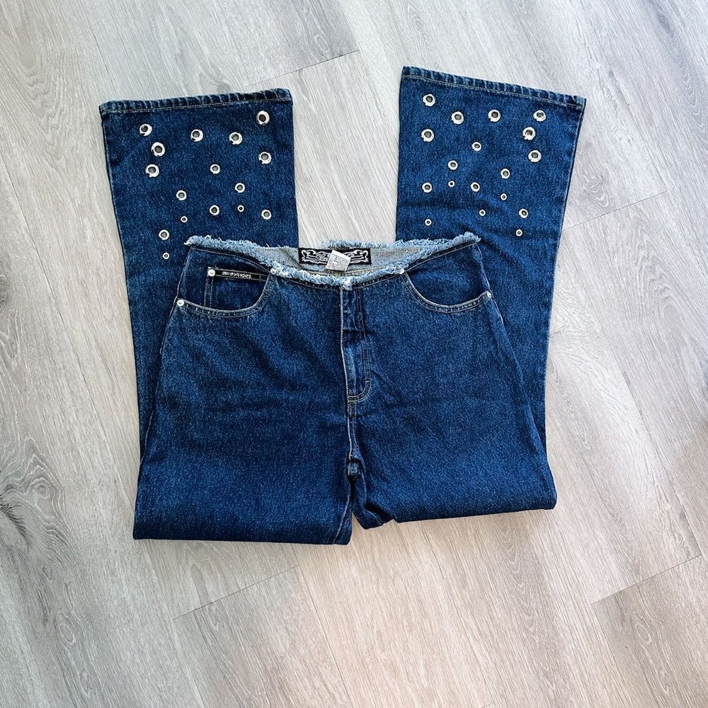 Vintage Blue Flare Jeans Y2K - Picture 2 of 4